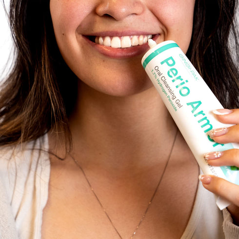 Perio Armor 1.7% HP Oral Cleansing Gel for Healthy Gums and White Smile, Boosts Whitening & Freshness, 3 oz