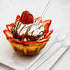 200 Pieces 7.09 Inch Long Clear Plastic Ice Cream Spoons, Disposable Utensils for Sundaes and Milkshakes