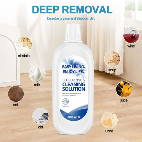 homeazy 2L S3 S5 S6 S7 Mop(33.8 OZ*2) Hard Floor Cleaning Solution for Tineco iFLOOR Series - FLOOR ONE Series, Deep