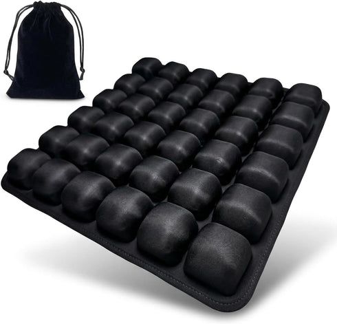 Petixol Inflatable Seat Cushion for Airplane TravelPress-to-Inflate Without Pump,Decompression Cushion, Portable for Office