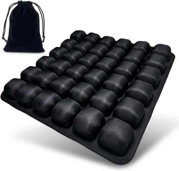 Petixol Inflatable Seat Cushion for Airplane TravelPress-to-Inflate Without Pump,Decompression Cushion, Portable for Office