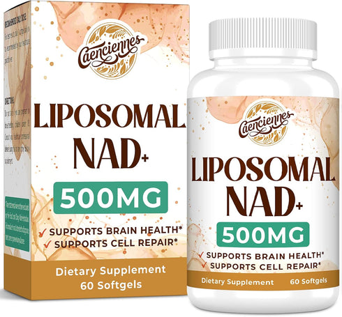 Liposomal NAD+ 500 MG Supplement, Superior Absorption, Healthy Aging, 60 Serving