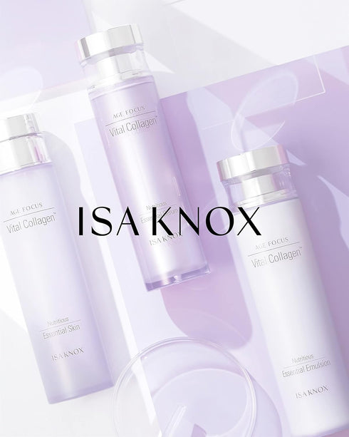 ISA KNOX Age Focus Essential Toner, Vital Collagen, Prime Eye Cream & Serum with Vitamins C, B12 & E (177 ml/5.99 fl