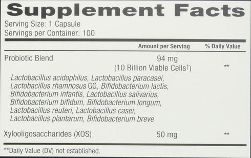 Trunature Advanced Digestive Probiotic, 100 Count, White