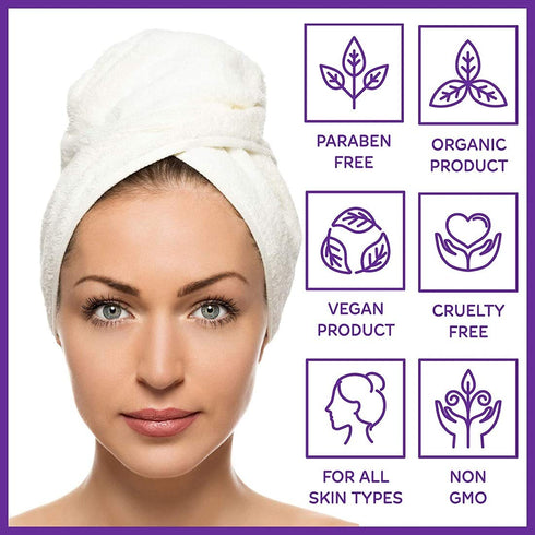 Olivia Care Lavender Bar Soap - 4 Pack Box Set, 100% Natural, Vegan, Hydrating for Face & Body