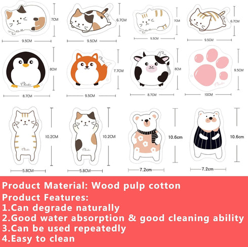 HAOBAS Dishes3 Count Cartoon Sponges KitchenNon Scratch SpongesSafe Cleaning Supplies for KitchenBathroom
