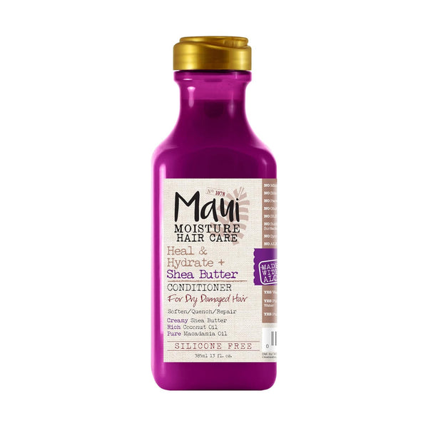 Maui Moisture Heal & Hydrate + Shea Butter Conditioner - Vegan, 13 fl oz for Curly Hair
