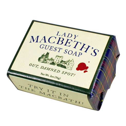 The Unemployed Philosophers Guild Shakespeare Lady Macbeth's Guest Soap, 2oz (56g) Travel or Hotel Sized
