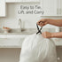 KASATODAY 10 100ct (10 100 Count) Drawstring Trash Bags, Gallon Everyday Use Garbage Bags, Extra Strong Leak-Proof