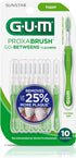 GUM Proxabrush Go-Betweens - Tight Interdental Brushes, Soft Bristled Dental Picks for Plaque Removal, 10ct (6pk)