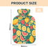 SyXIOP Summer 2L Fresh Fruits Blue Water Bottle for hot Water with Soft Cover, Warm Water Bottle for Bed for Menstrual