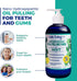 Ayurvedic Nano Hydroxyapatite Oil Pulling for Teeth and Gum | Refreshing Cinnamon and Mint Flavored Organic Mouthwash Oral Rinse | Teeth Whitening Mouthwash for Fresh Breath (Mint, 8 oz)