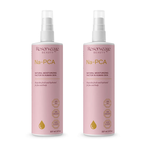 Reserveage Na-PCA Spray - 8 Fl Oz Moisturizing Body Lotion for Dry Skin, Anti Aging Face Moisturizer with Eucalyptus