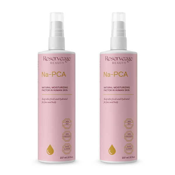 Reserveage Na-PCA Spray - 8 Fl Oz Moisturizing Body Lotion for Dry Skin, Anti Aging Face Moisturizer with Eucalyptus