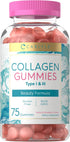 Carlyle Collagen Gummies - Strawberry Flavor Beauty Supplement with Hydrolyzed Collagen Peptides for Women & Men