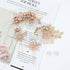 inSowni 20 Pack Bridal Wedding Hair Combs, Dusty Pink & Blue Flower Hair Pins, Floral Accessories