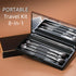 ENERGY Travel Eye Makeup Brush Set, 4PCS Eyeshadow Blending Eyeliner Kit with Portable Mirror Case