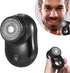 Mini Shaver Portable Electric Shaver - Cordless Rechargeable Rotary Shaver for Men's Beard Shaving (Black)