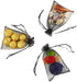 50 Pcs 5x7 Gifts Wrap Bags, Black Organza Sheer Fabric Drawstring Mesh Bags for Baby Shower, Anniversary