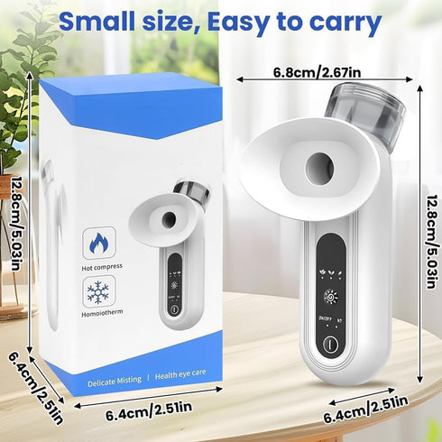 Mavdecll Portable Eye Steamer for Dry Eyes, Heated Eye Steam Sprayer, Moisturizing Eye Treatment, Heated Mist for Dry