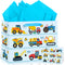 Large Construction Truck Birthday Gift Bag for Kid Blue New Baby Shower