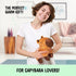 Capybara Microwavable Unscented Heating Pad, 1.5 lbs Plush Heatable Pillow for Women and Kids, Cute Cozy Stuffed Animal
