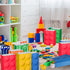 YOTNUS 48 Pcs Building Block Party-Favor Bags, Small Gift Bags with Handles for Building Block Birthday Party Supplies