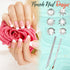 Honoson 6 Pieces French Tip Cutter Tool Nail Trimmer Set with 1 Acrylic Brush, 1 French Tip Knife, 5 Spare Blades