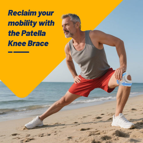 Knee Brace for Women & Men - Adjustable Support with Side Stabilizers & Patella Gel Pad - Relief for Meniscus Tear