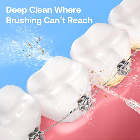 IPX7 3 5 Bitvae Water Dental Flosser Teeth Pick, Portable Water Teeth Cleaner Picks, Waterproof Oral Irrigator, Modes