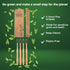 Set 4 rebEarth Bamboo Aesthetic Toothbrush Wood of | Ultra Soft Bristles | Black Charcoal Infused | American Brand |