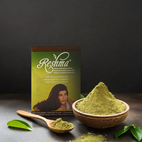 Reshma Beauty Classic Henna Hair Color - 100% Natural, Gray Coverage, Ayurveda Hair Product (Dark Chocolate, 5.29 oz,