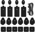 RLEXIO 20 Pack TENS Unit Electrode Pads with Wire Cable Combination Set. Reusable
