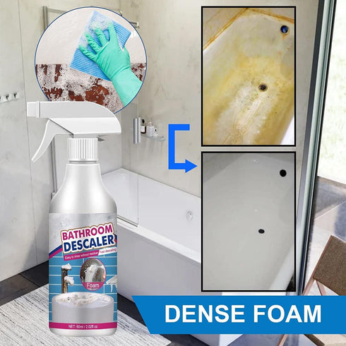 Omexry (1, 1PC) Bathroom Descaler Foam Cleaner, Stubborn Stains Cleaner, Bathroom Descaler Foam Spray, All-Purpose Home