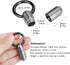 Micro Keychain Pill Holder, TISUR Titanium Pill Case Waterproof Pill Fob for Emergency Aspirin & Nitroglycerin for