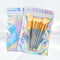 6x9 inch Holographic Packaging Bags - Resealable Foil Pouch Mylar Sample Bag for Small Business and Food Storage