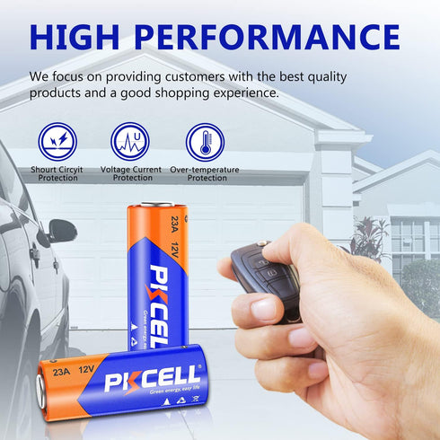 PKCELL A23 23A 12V 12V 23AE Battery(10 Count) Alkaline Battery Specialty