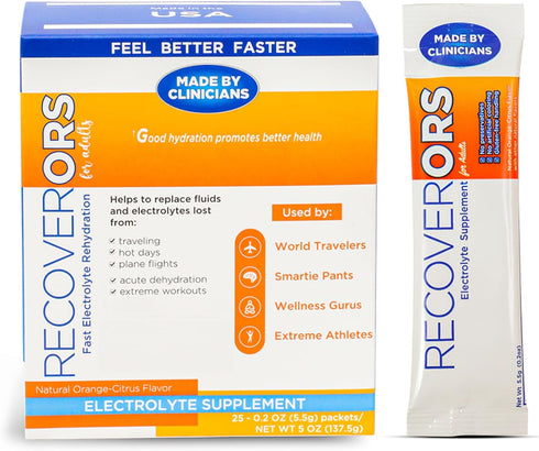 8 in 1 Hydration Drink Mix - Electrolyte Powder & Vitamin C Defense, Dual Keto Friendly, 25-Pack