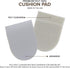 Felt Heel Cushion Pad 1/2" with Adhesive for Pain Relief, 4 Pairs (8 Pieces)