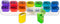 GMS Weekly Pill Organizer, 7 Day AM/PM Pop Out Pill Pods for Vitamins, Supplements & Medications, Rainbow