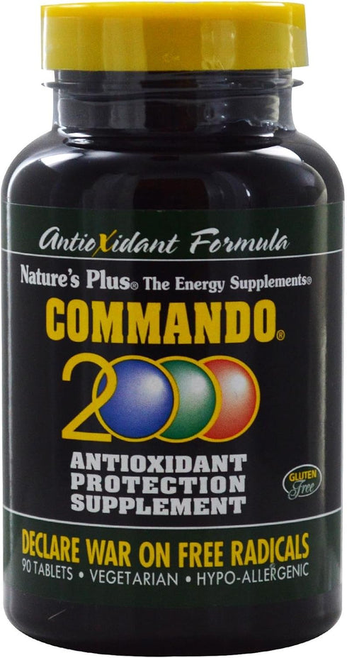 Natures Plus Commando 2000-90 Tablets - Antioxidant Protection for Brain, Circulatory Function & Immune System