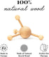 tuuli Accessories Trigger Point Massage Tool, Multi-Functional Wooden Handheld Massager for Back, Neck, Shoulder