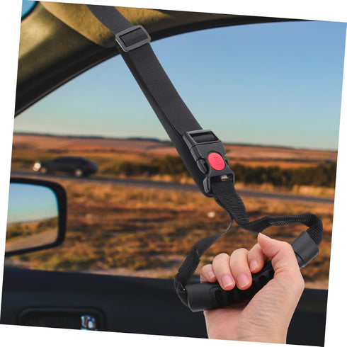 PERSELOSO Car Grab Handle Grips Safety Bed Assist Strap for Seniors Elderly and Handicapped Multi-Purpose Car and Bed