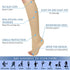 3 Pairs Open Toe Compression Socks for Women, Knee High Toeless 15-25 mmHg (S/M)