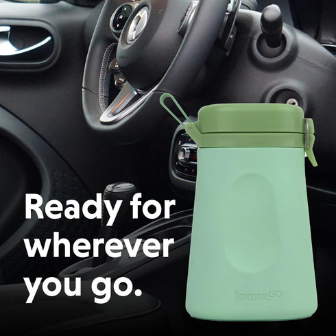 LoonaGo Female Urinal Portable, Odor-Blocking, Leakproof Pee Bottle Discreet Bedside & Travel Toilet for Women - Road