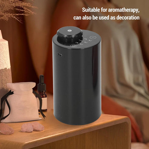 Zymothrix Waterless Scent Diffuser, Automatic Quiet Aromatherapy Diffuser with Timer, Cold Air Scent Machine
