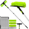 LILISPAI Professional 152" Window Squeegee Cleaner Tool with Extension Pole, 2-in-1 Squeegee for