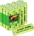 AA Rechargeable Batteries for Solar Lights, 900mAh 1.2V Pre-Charged Double A Batteries (Pack of 12)