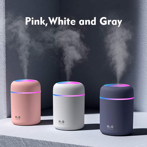 Colorful Cool Mini Humidifier, Essential Oil Diffuser, USB Personal Desktop Humidifier, Navy Blue