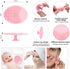 Lip Scrub Brush Silicone Facial Cleansing Brush - 2PCS Lip Exfoliator, 2PCS Face Scrubber, Blackhead Remover